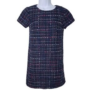 Loft Tweed Sheath‎ Mini Dress Size 00 Classic Office Siren Business Casual